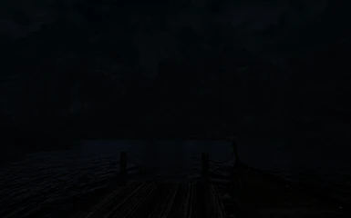 Lakeside at night
