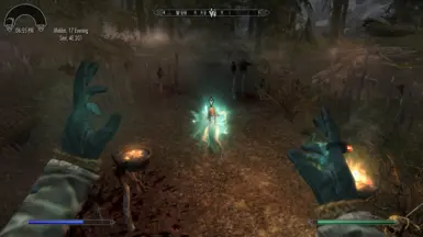 After casting the spell