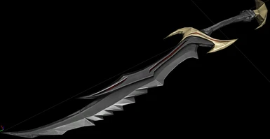 A preview of my new texture workflow and the results I am getting.  The upcoming Bloodscythe mod.  Yep, that is a Daedric sword model.