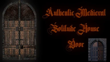 Authentic Medieval Solitude House Door