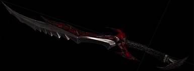 Bloodscythe should be a terrible blade.  One capable of reaping blood by the gallons.  The edge grinds are just a placeholder.  The finished blade will look as though a Daedric Price themselves sharpened it.