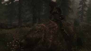 Skyrim Anniversary Edition - Tpose Cave Bear Fight 