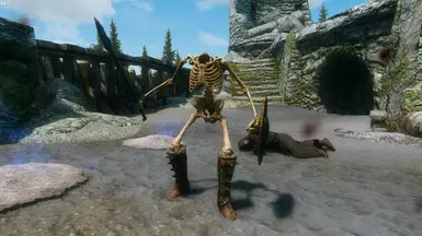 Skyrim Draugr & Skeletons Stuck In T-pose : r/skyrimmods