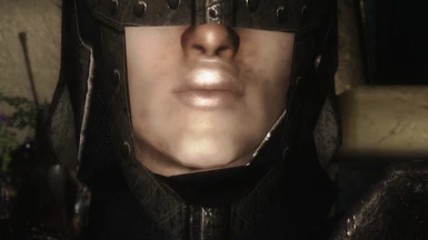 Now I can see my characters pretty lips while still armored