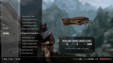 Tier 3 - Sword-Singer Gloves
