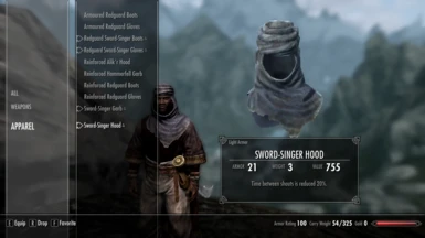 Tier 3 - Sword-Singer Hood