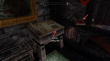 Instructions book and Crafting Table