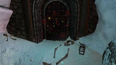 Mysterious door with a spellbound key