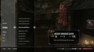ANCIENT SHROUDED GLOVES