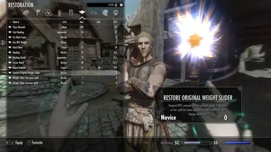 Restore Original Weight spell