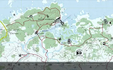 Topographic World Map Of Skyrim At Skyrim Nexus Mods And Community