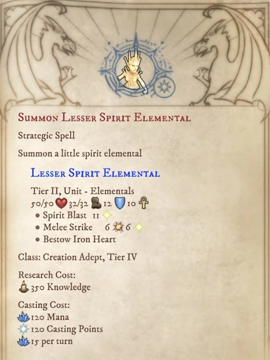 Summon lesser elementals