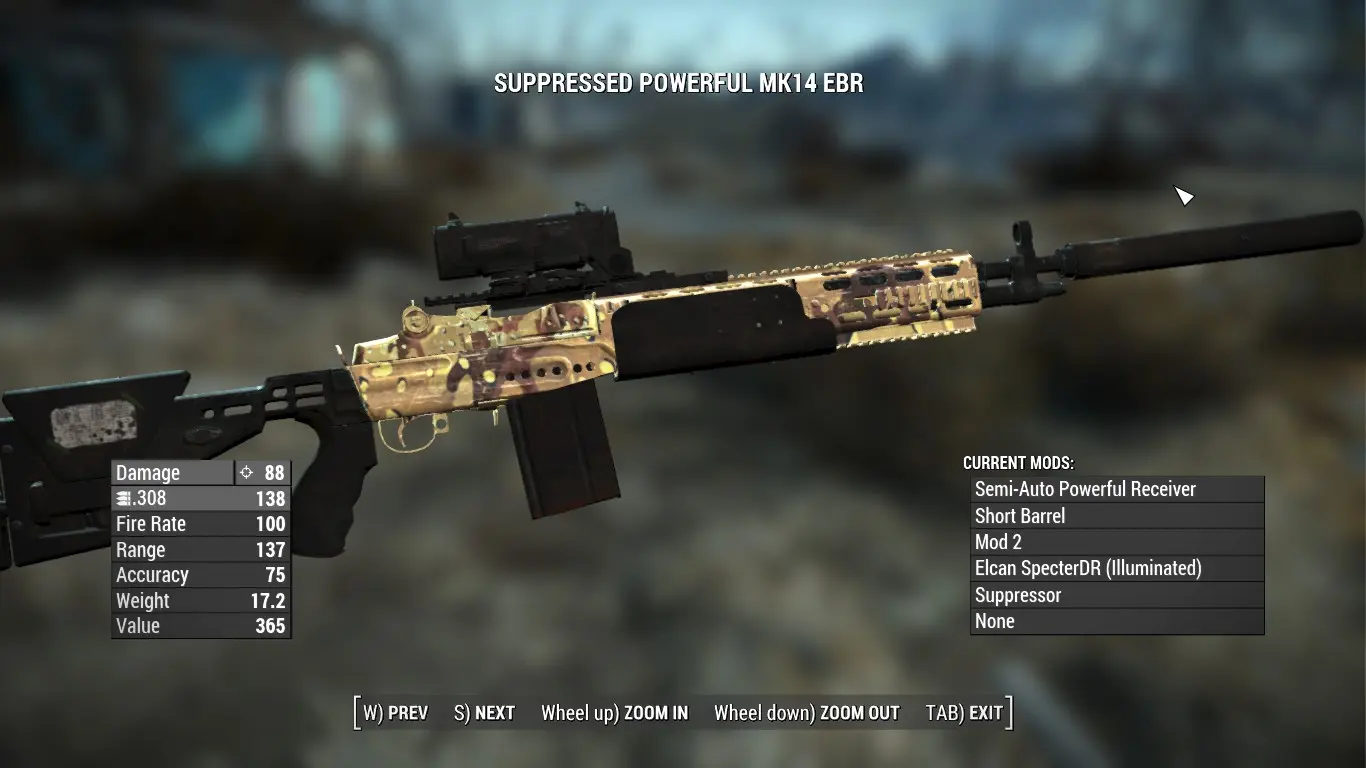 fallout 4 mk14 ebr fallout 4 mk14 ebr
