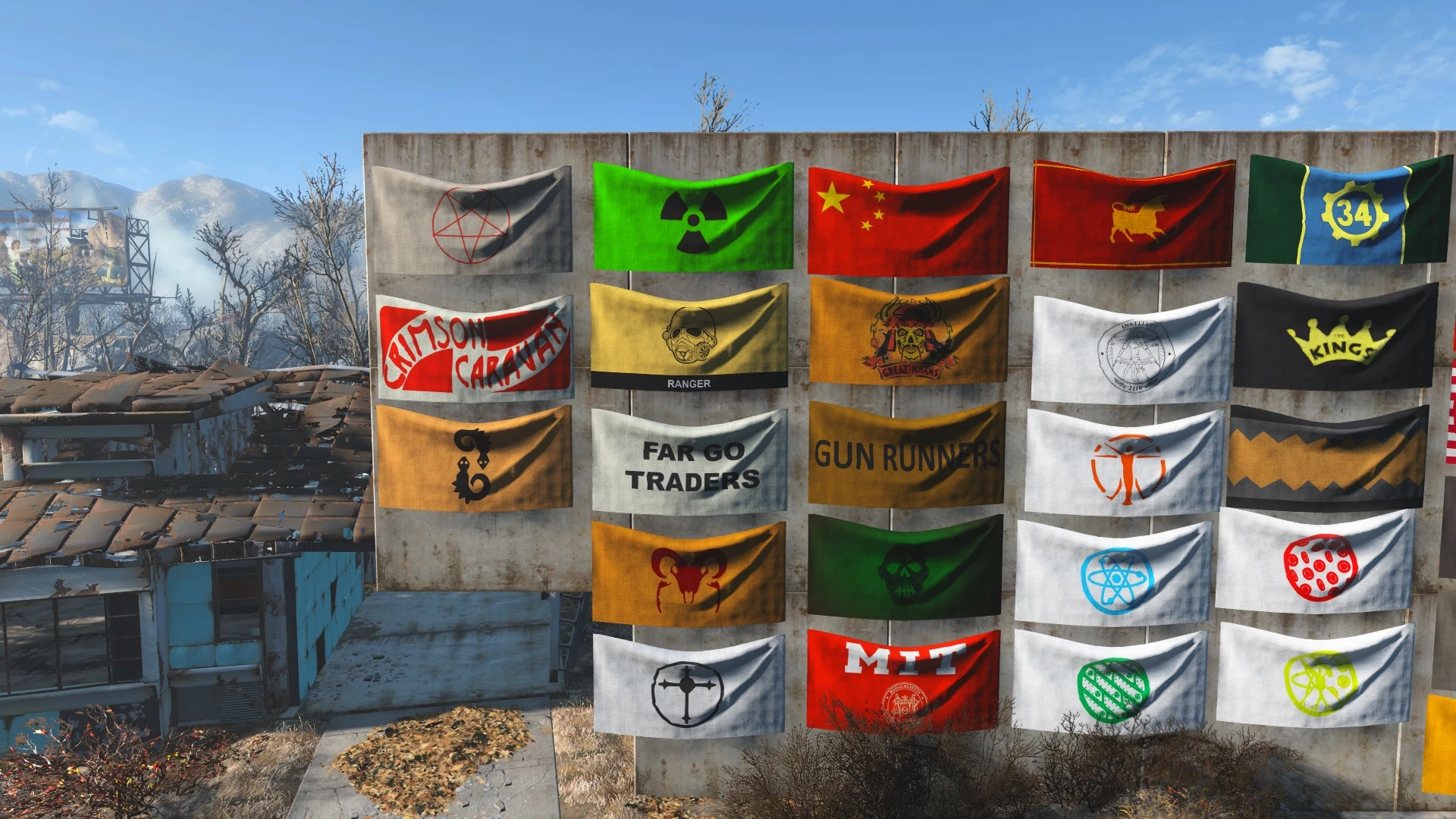 советские флаги fallout 4 фото 101