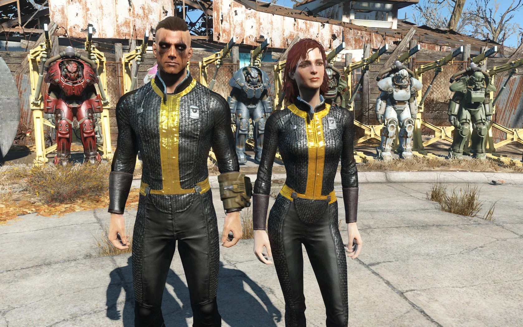 Fallout 4 black vault suit фото 92