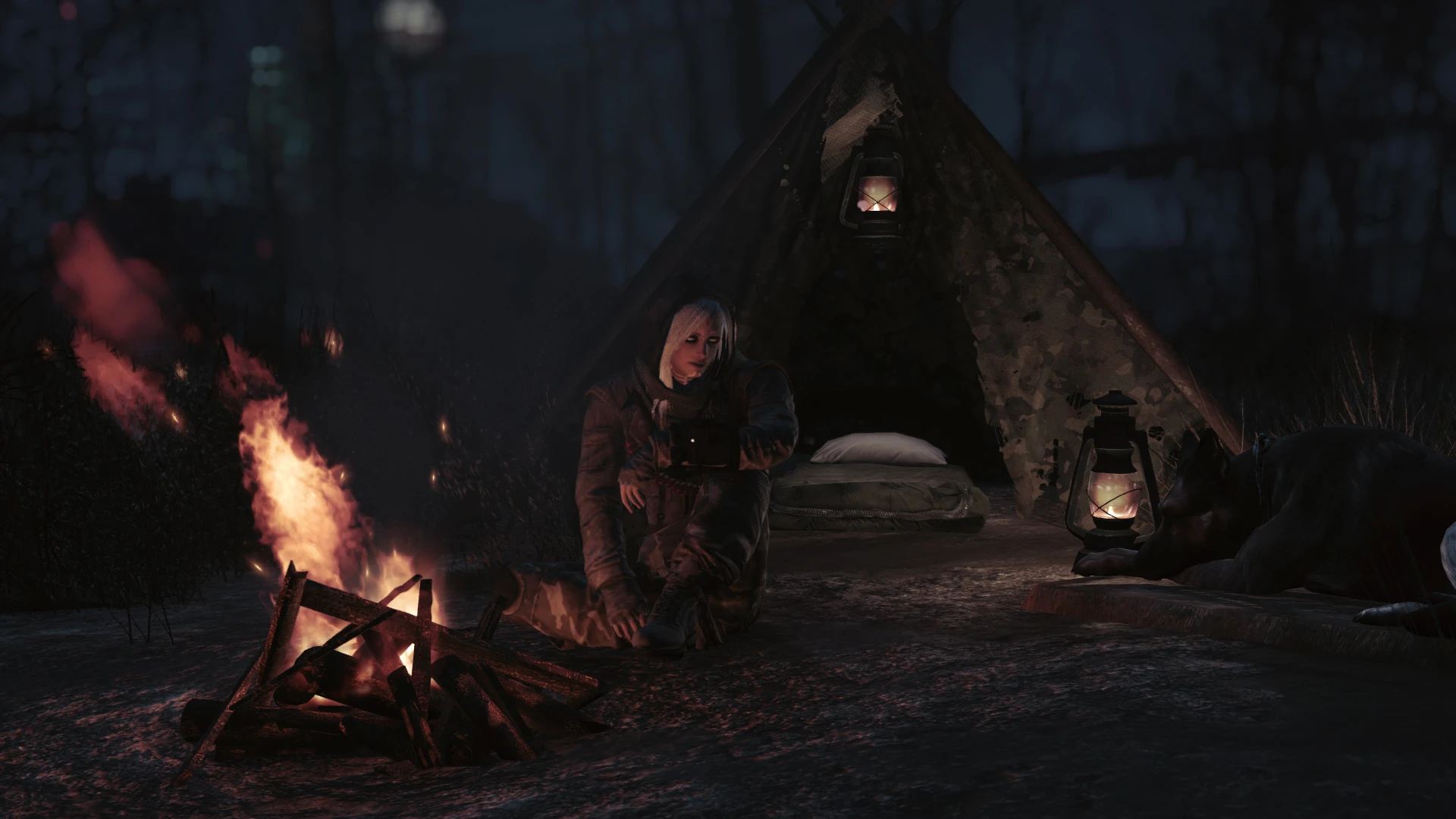 Campsite - Simple Wasteland Camping (and HD Sleeping Bags) at Fallout 4 ...