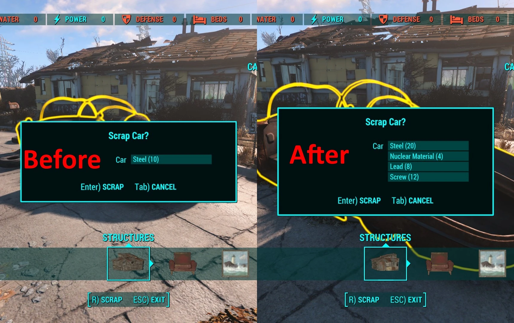 scrapping mods fallout 4