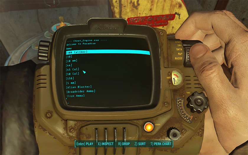 use network scanner holotape fallout 4
