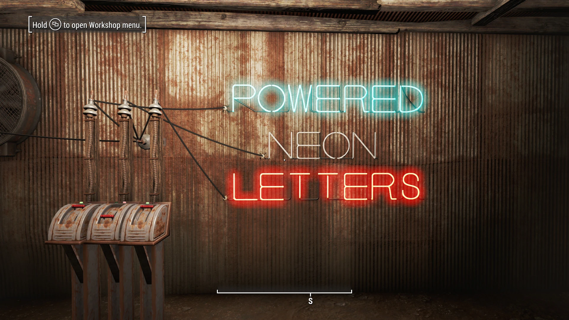 Fallout 4 как подключить неоновые буквы фото 1
