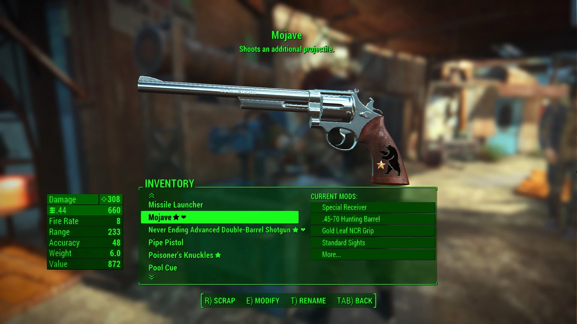 45-70 Hunting Revolver (Weapon Bench Modification) at Fallout 4 Nexus ...