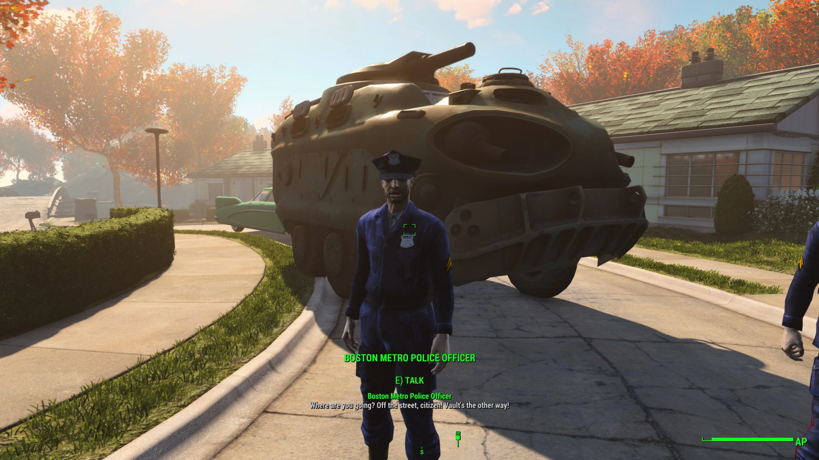 Fallout 4 police car фото 22