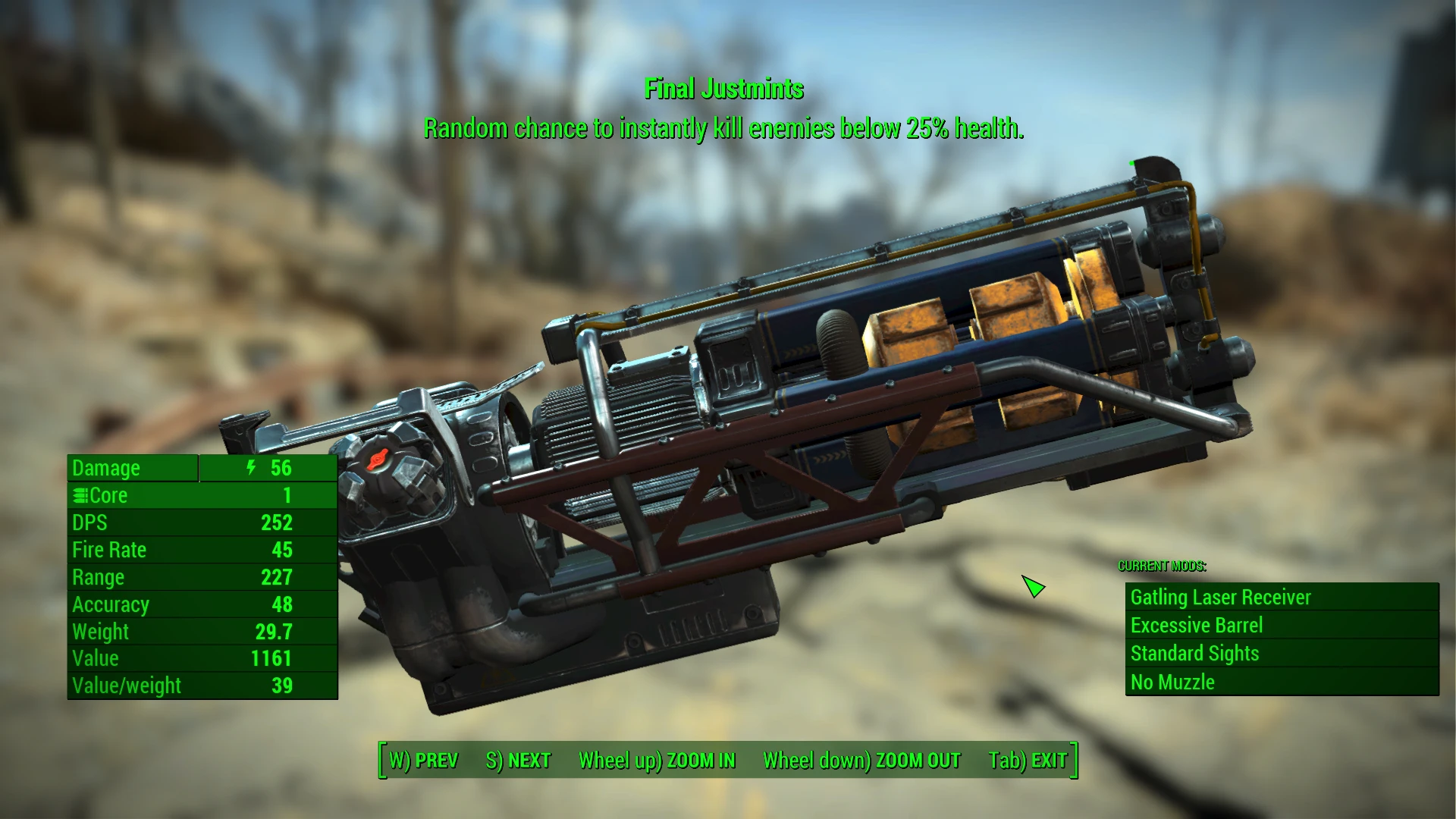 Fallout 4 gatling laser фото 116