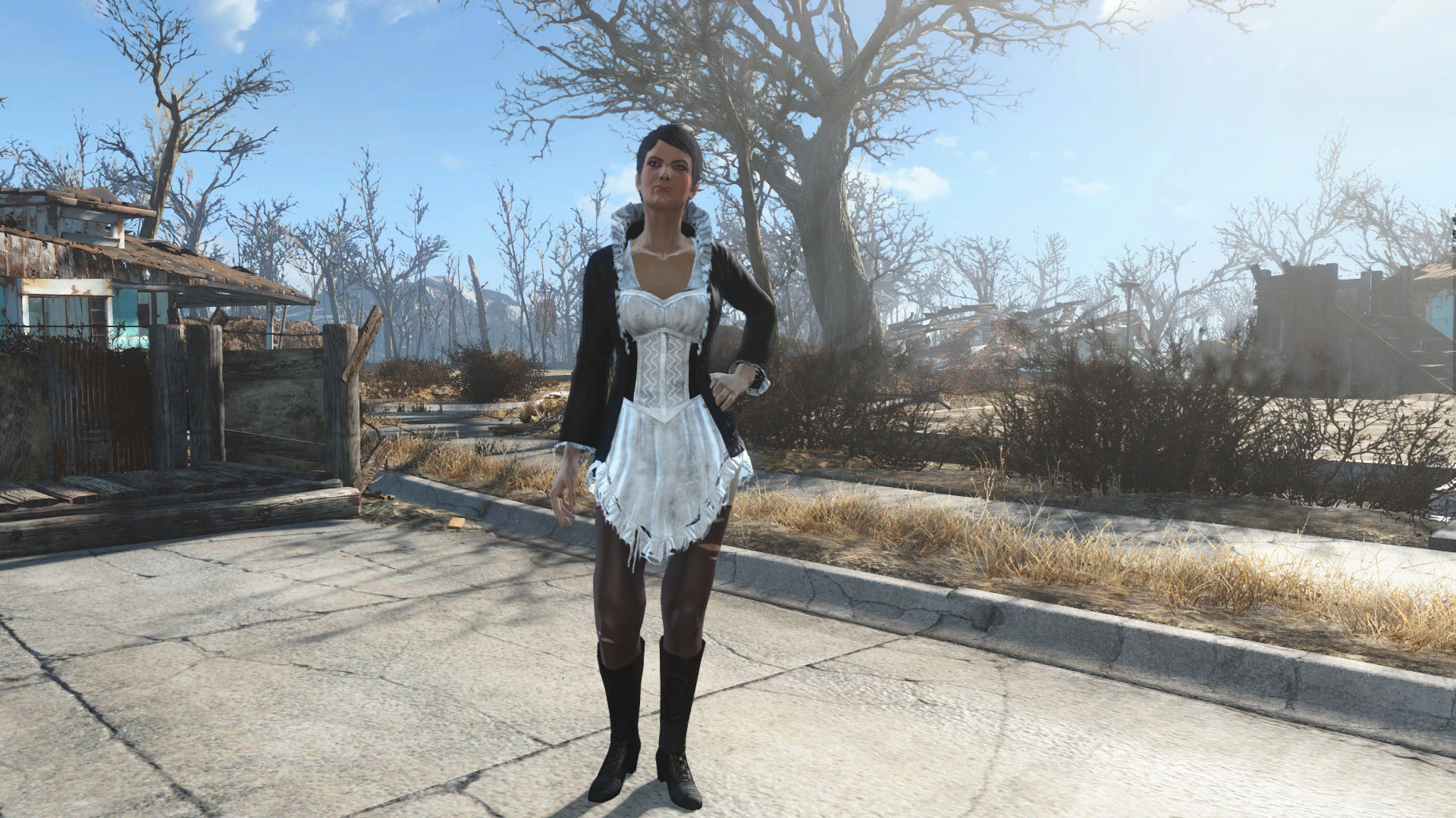 Feathered Dress Maid Retexture At Fallout 4 Nexus Mods And Community