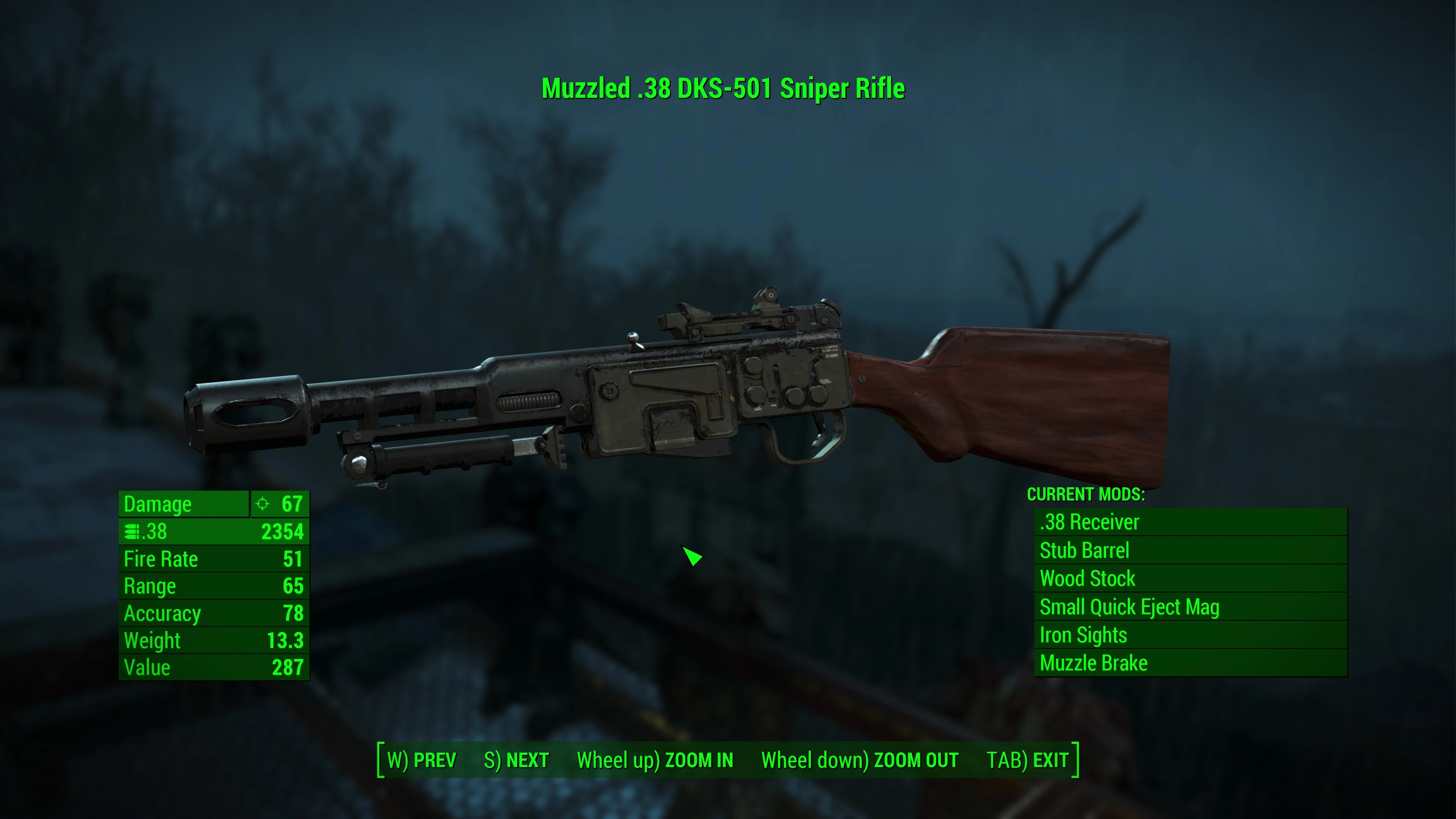 снайперская винтовка dks 501 для fallout 4 фото 26