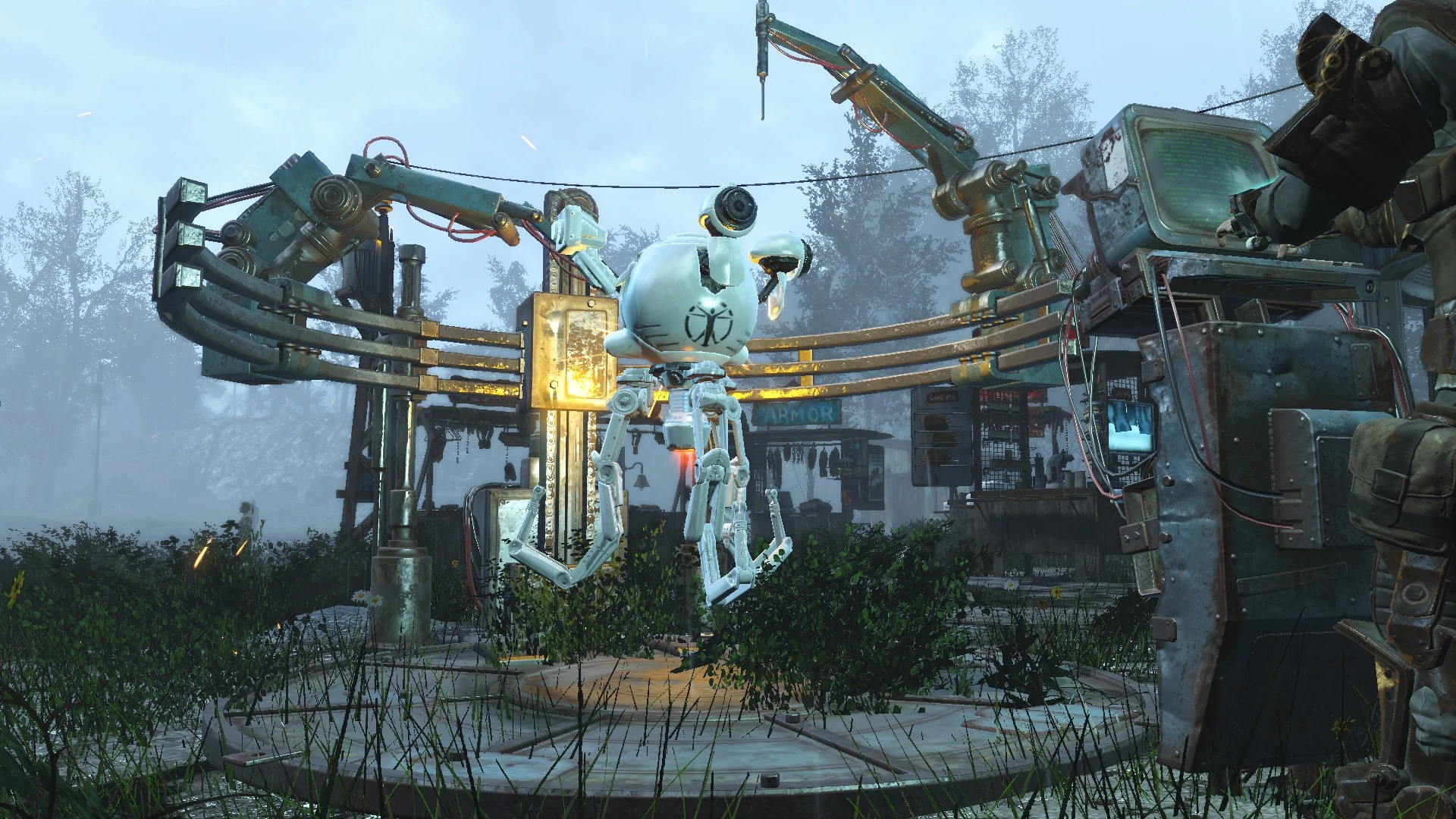 Fallout 4 открыть все модификации роботов (118) фото