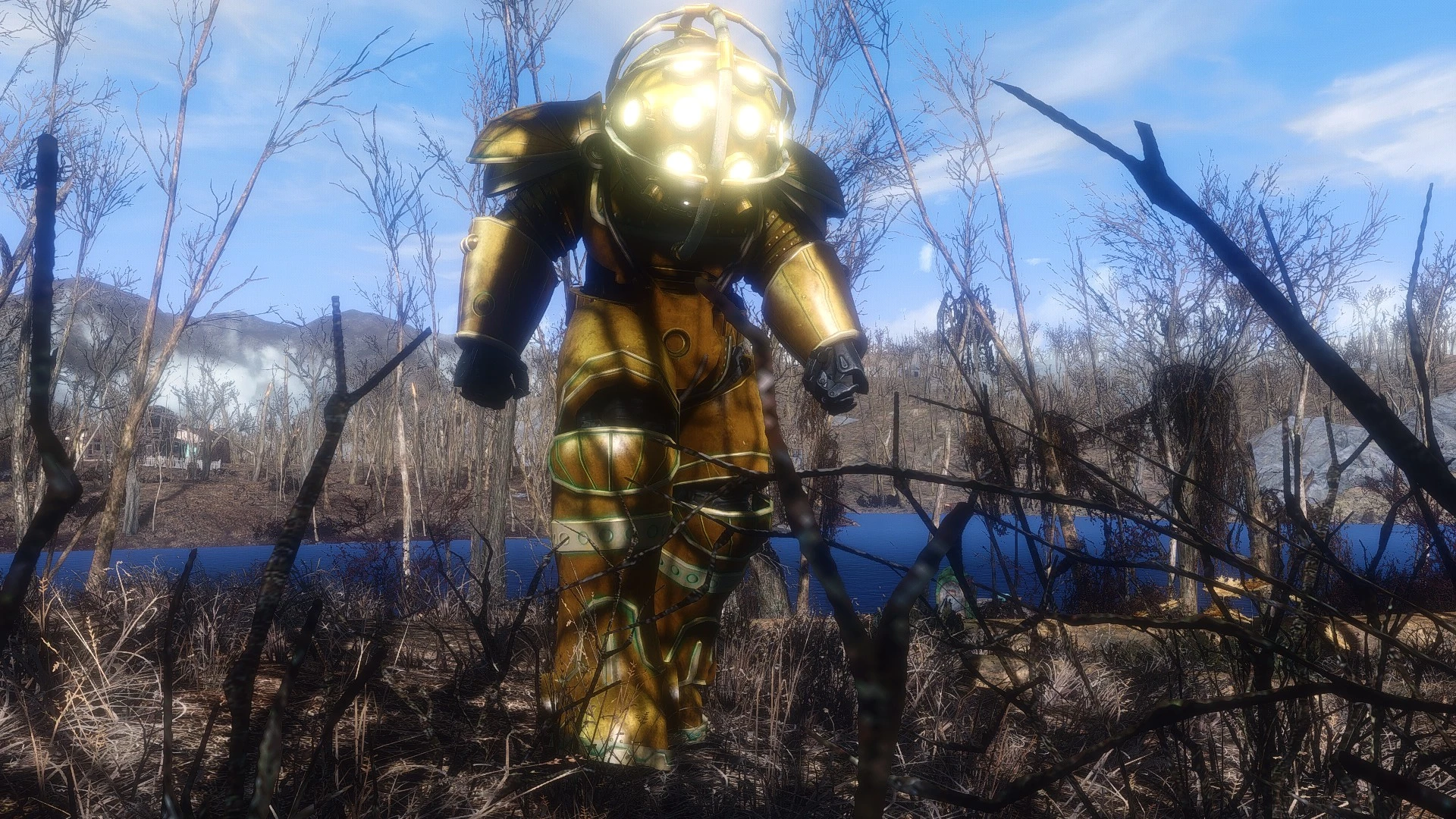 Fallout 4 каска с фонарем с фото 85