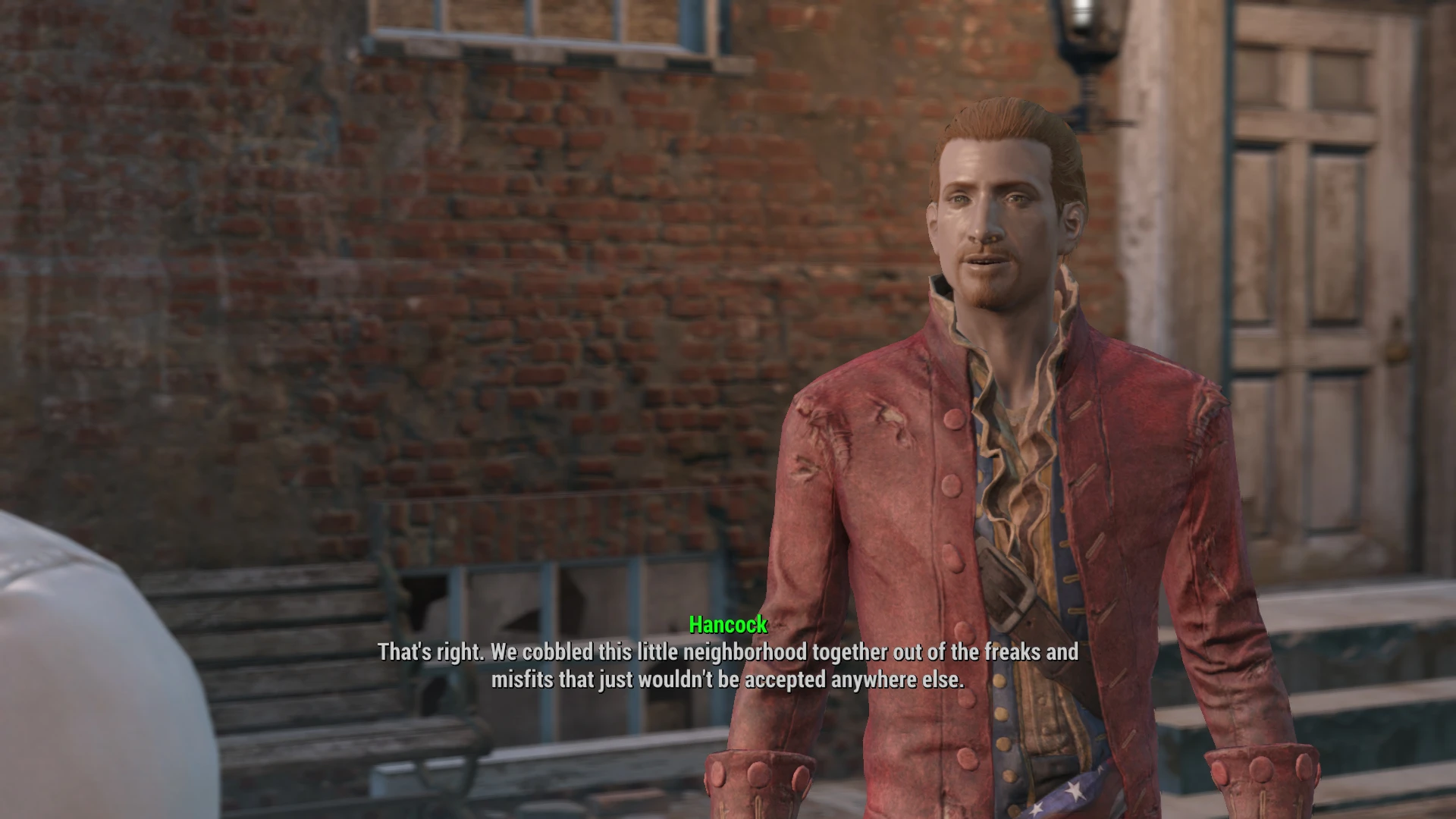 Fallout 4 поговорить с хэнкоком в образе плаща фото 66