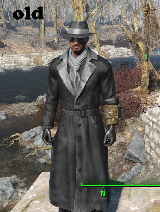 Silver Shroud Retexture At Fallout 4, Silver Shroud Trench Coat. 