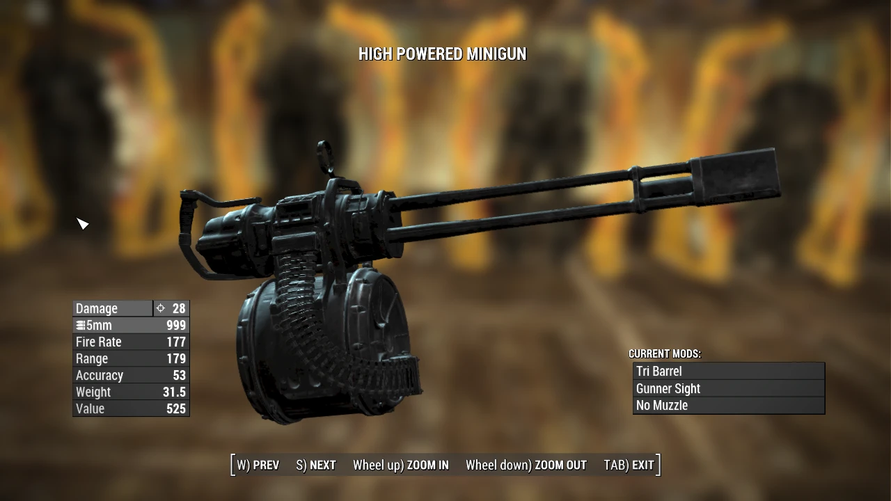 Black Minigun  at Fallout  4  Nexus Mods and community