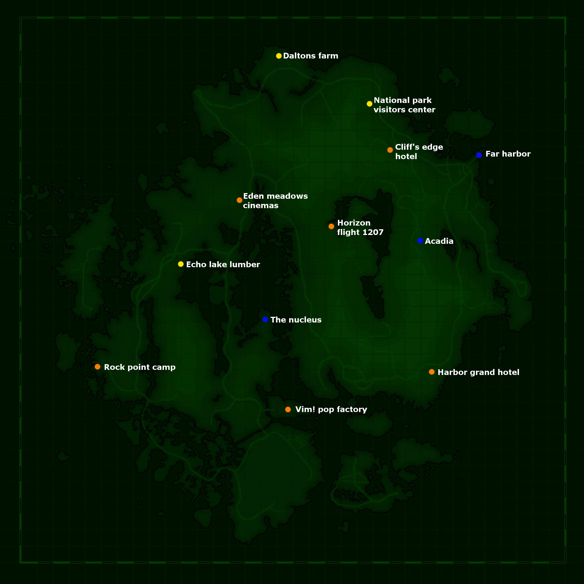 фоллаут 4 фар харбор интерактивная карта фото 8