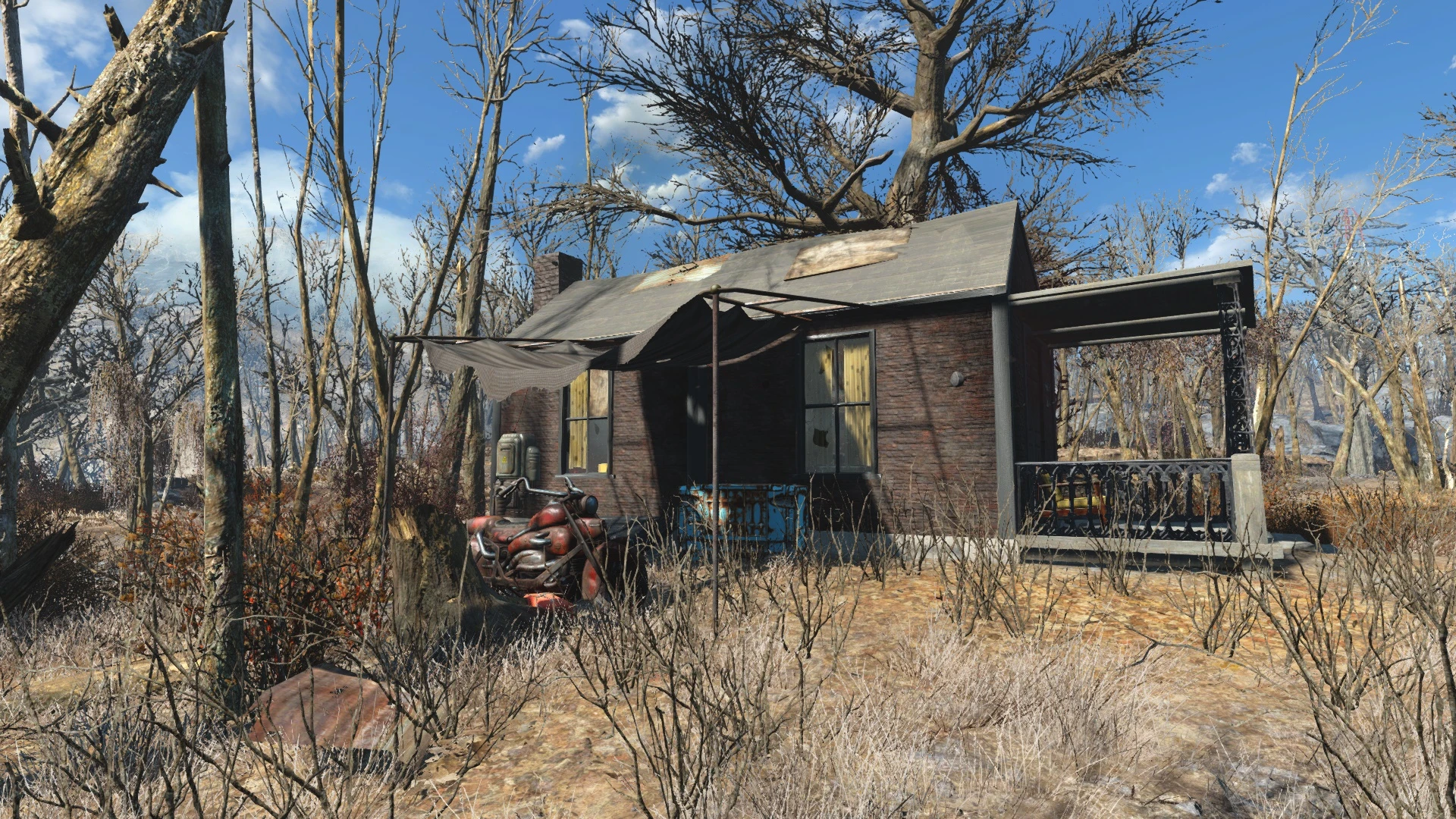 Fallout 4 коттедж на берегу на карте фото 66