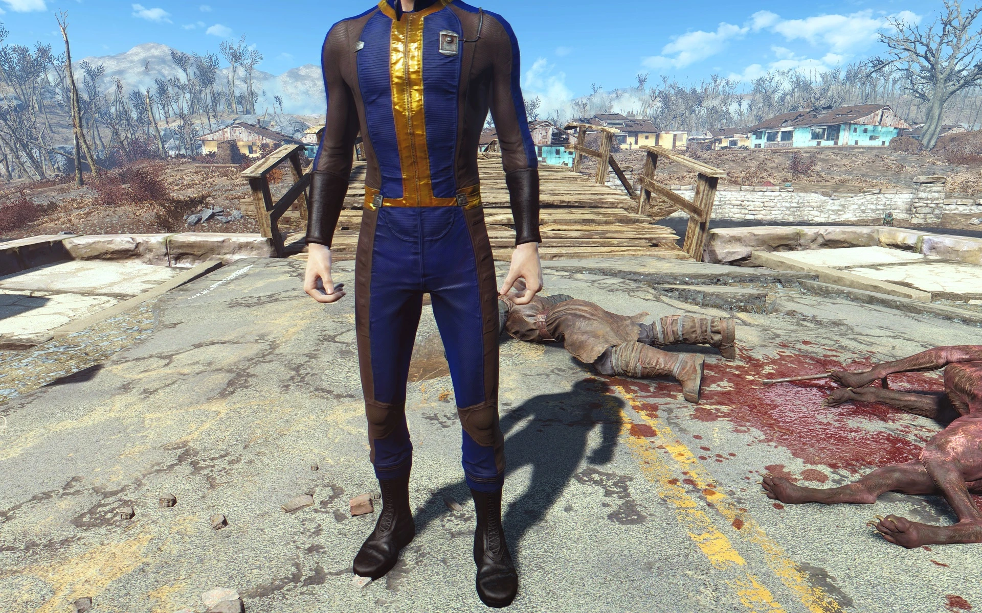 Fallout 4 vault suit retexture фото 11