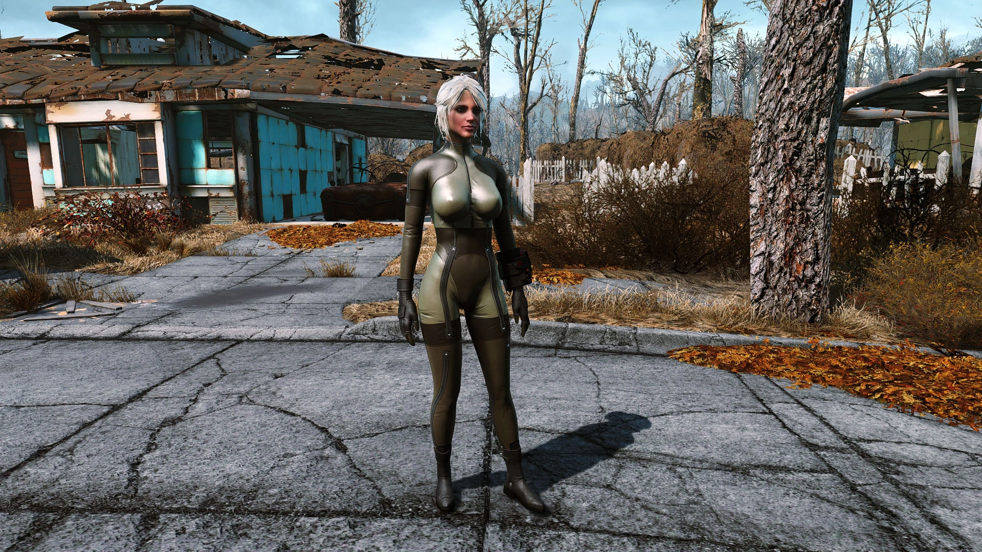 Fallout 4 metal gear solid bb corps suit cbbe bodyslide (120) фото