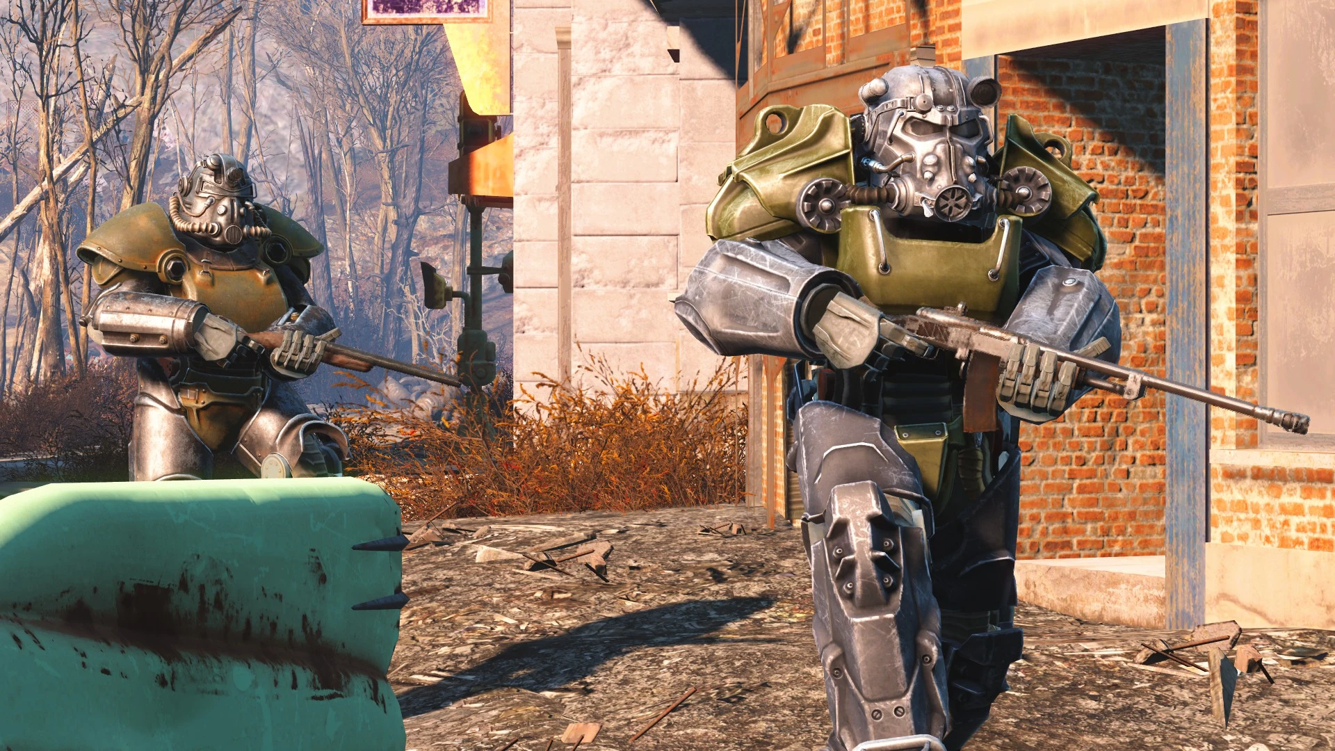 Fallout 4 power armor paint brotherhood фото 38