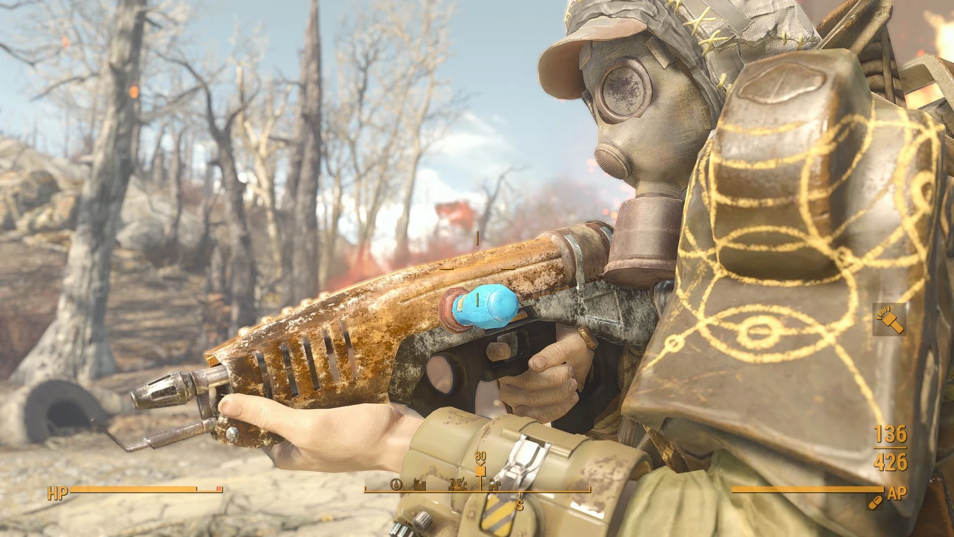 Fallout 4 старые пушки как бросить дымовую шашку фото 21