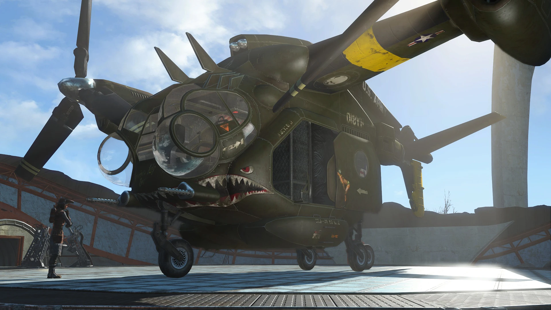 Fallout 4 flyable vertibird (120) фото