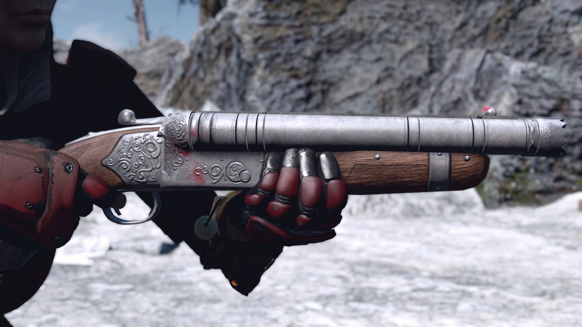 Double Barrel Shotgun Antique Retexture At Fallout 4 Nexus Mods And Community