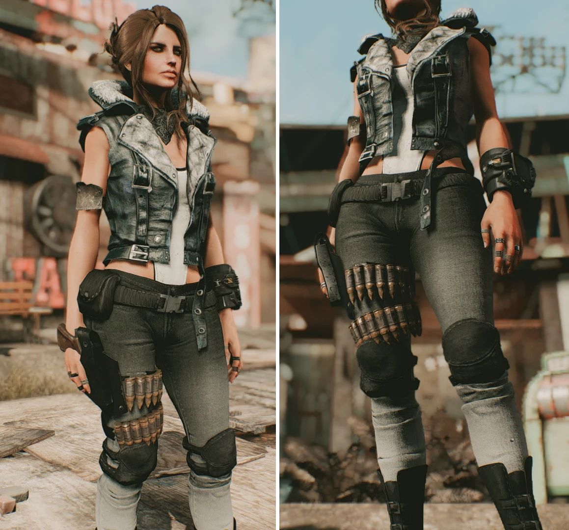 Fallout 4 outlawer outfit pack фото 94