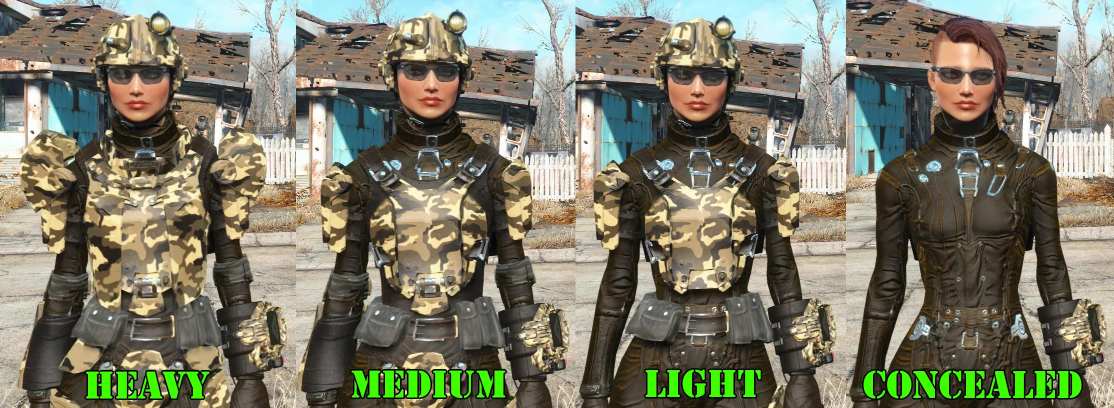 Light combat armor fallout 4 mods