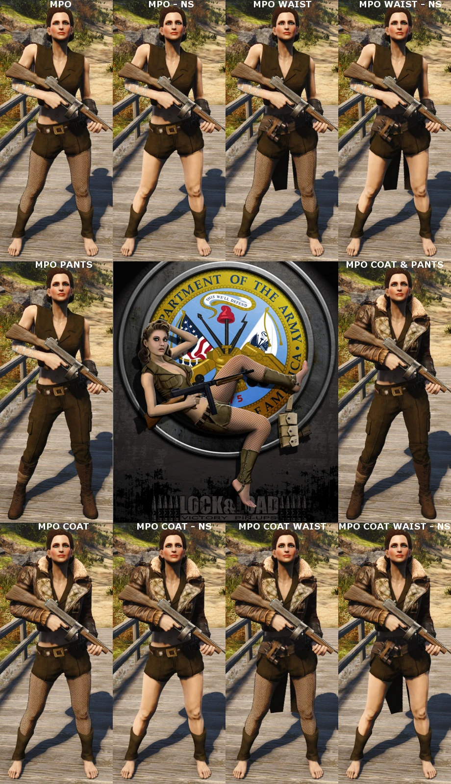 Fallout 4 dickys pin up outfit фото 43