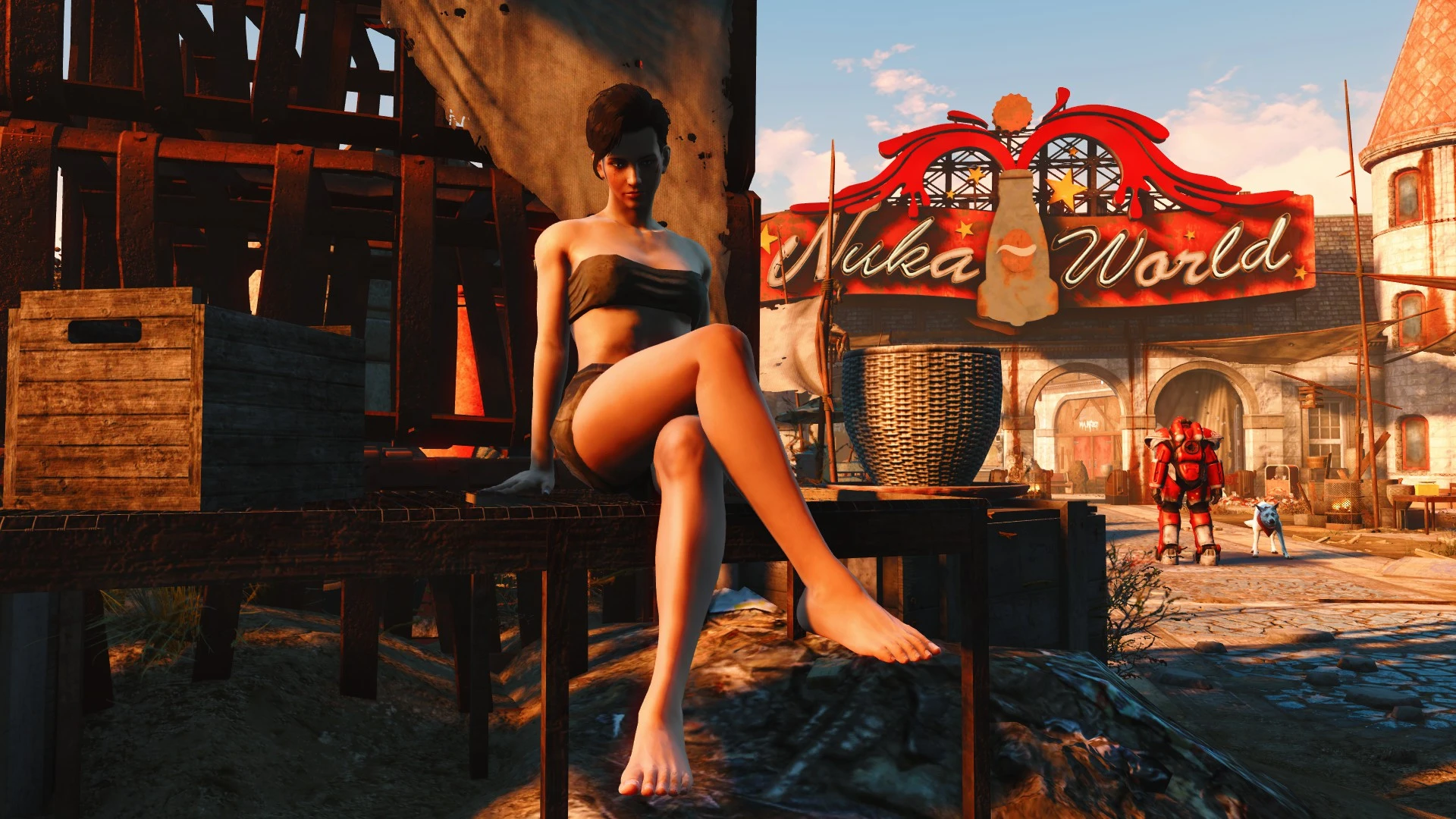 Another adult mod available for fallout 4 is commonwealth mini dresses. 