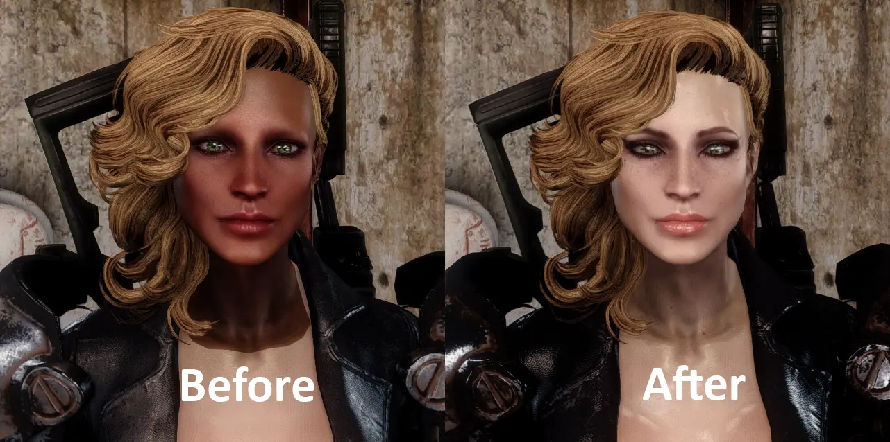 fallout 4 brown face fix mod