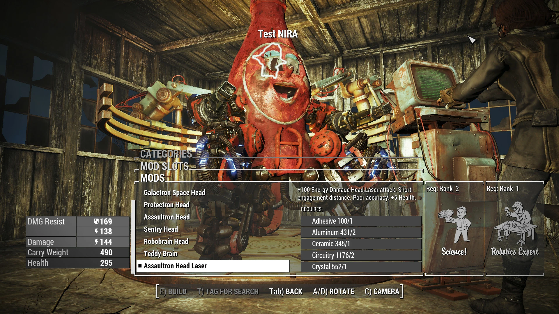 fallout 4 mascot head mods