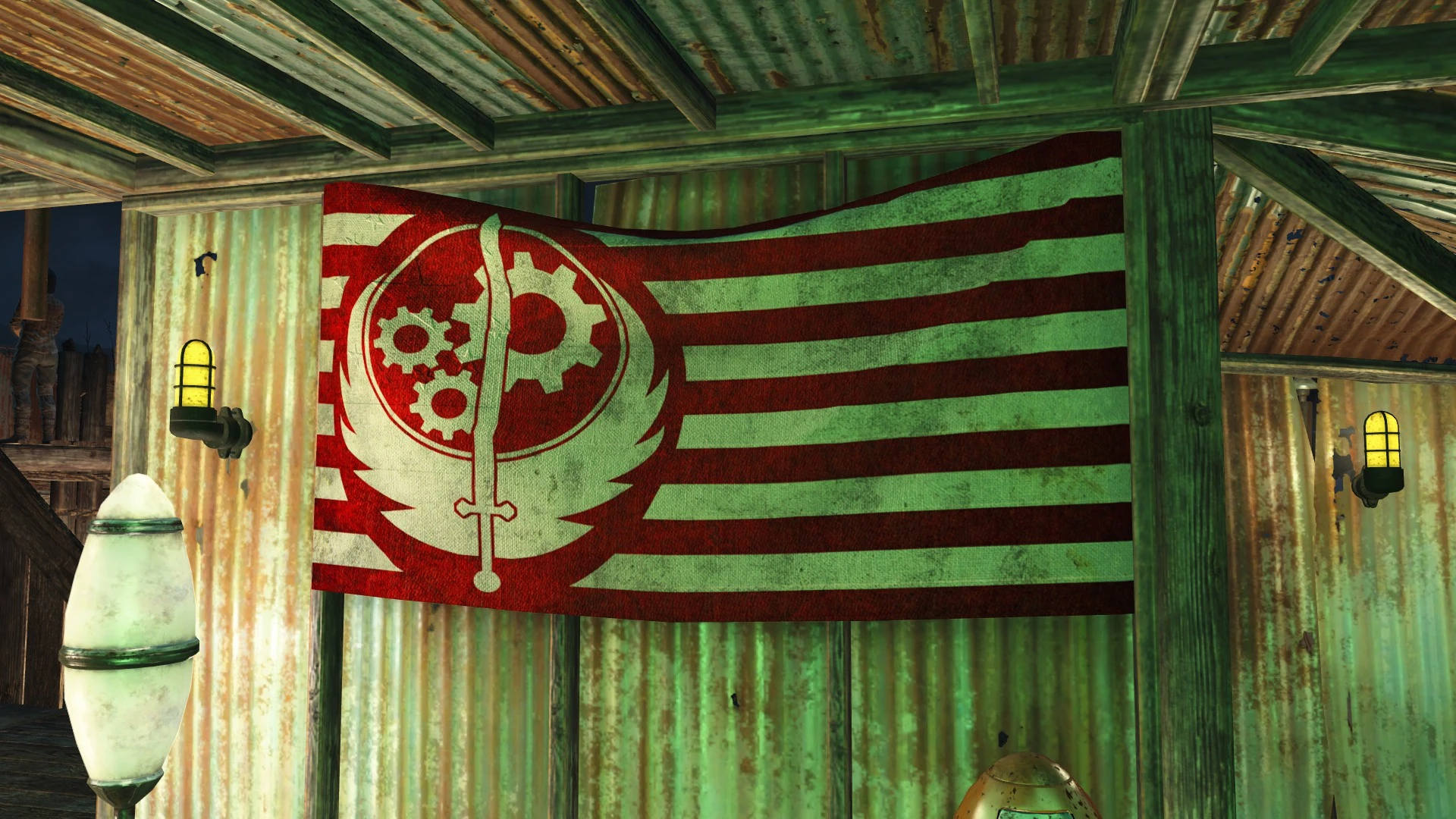 Fallout 4 как поставить флаг банды фото 58