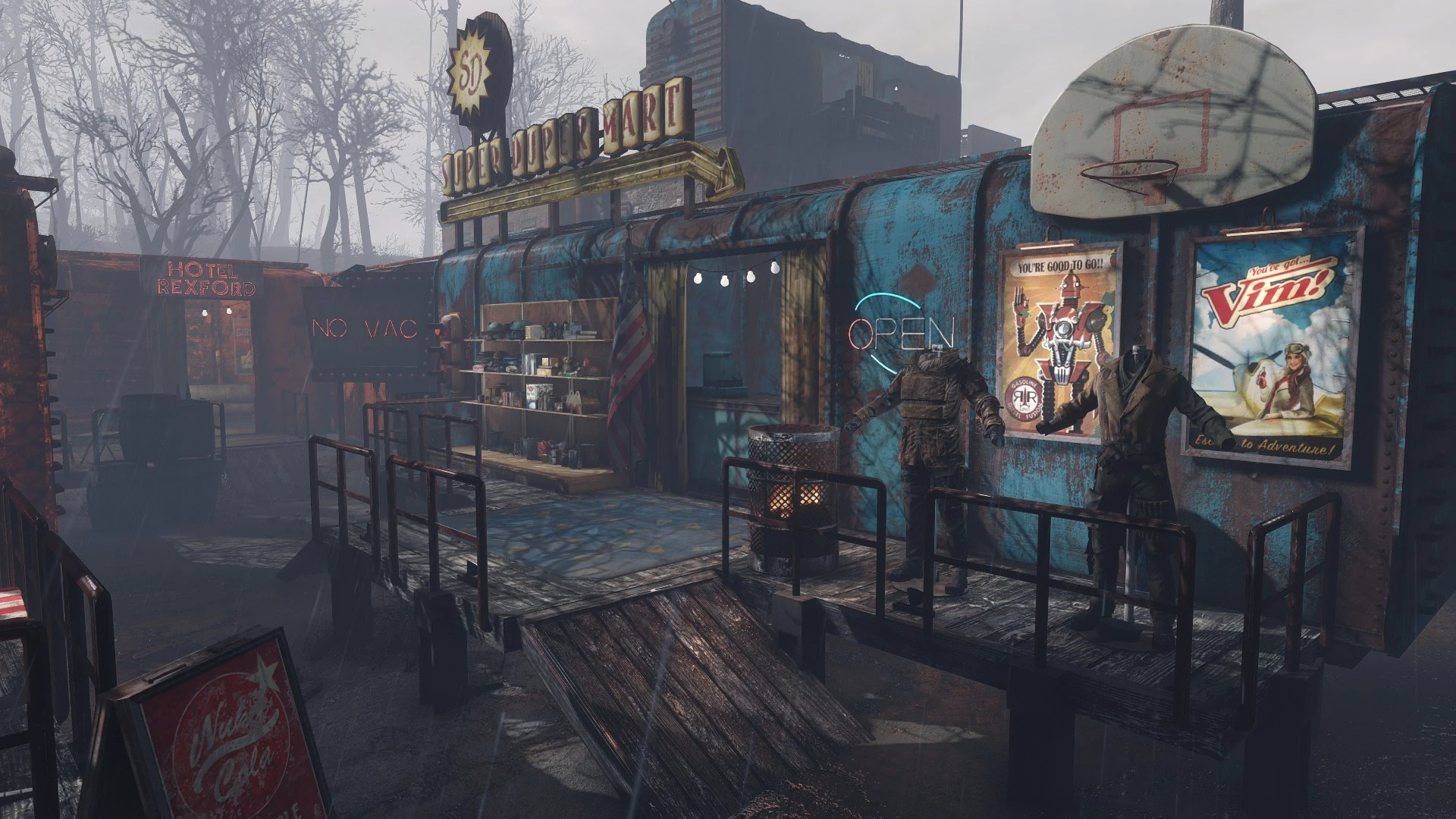 Boxcar Town - Settlement Blueprint (Egret Tours Marina) at Fallout 4 ...