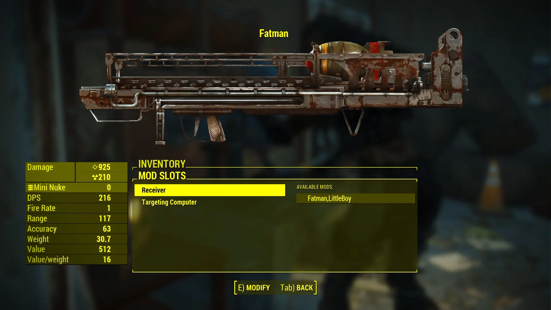 Fatman Little Boy at Fallout 4 Nexus - Mods and community